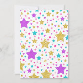 Invitation d'anniversaire de soirée pyjamas de (Dos)