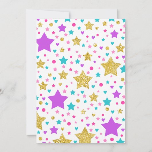 Invitation d'anniversaire de soirée pyjamas de (Dos)