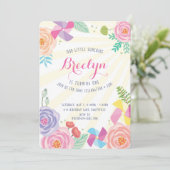 Invitation d'anniversaire de soleil (Debout devant)