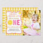 Invitation d'anniversaire de soleil de soleil et (Devant / Derrière)