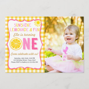 Invitation d'anniversaire de soleil de soleil et