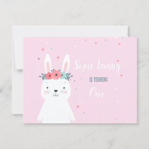 Invitation d'anniversaire de Some Bunny