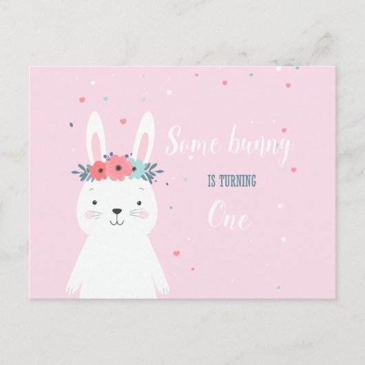 Invitation d'anniversaire de Some Bunny (Devant)