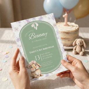 Invitation d'anniversaire de Some Bunny Lapin 1er