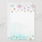 Invitation d'anniversaire de sommeil en hiver (Dos)