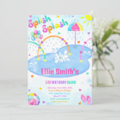 Invitation d'anniversaire de Splash Pad (Debout devant)