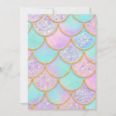 Invitation d'anniversaire de Splish Splash Sirène (Dos)