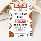 Invitation d'anniversaire de sport