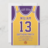 Invitation d'anniversaire de sport (Devant)