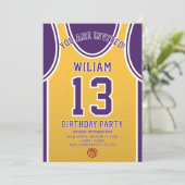 Invitation d'anniversaire de sport (Debout devant)