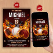 Invitation d'anniversaire de sport, Invitation de 