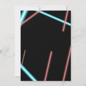 Invitation d'anniversaire de style Euphoria rétro  (Dos)