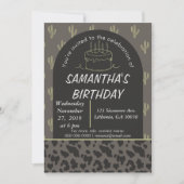 Invitation d'anniversaire de style western  (Devant)