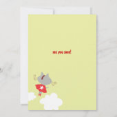 Invitation d'anniversaire de super héros (Dos)