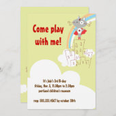 Invitation d'anniversaire de super héros (Devant / Derrière)