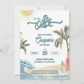 Invitation d'anniversaire de surf The Big One (Devant)