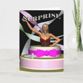 Invitation d'anniversaire de surprise (Devant)