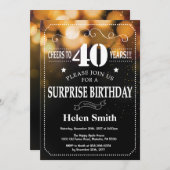 Invitation d'anniversaire de surprise de parties (Devant / Derrière)