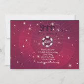 Invitation d'anniversaire de surprise de style de (Dos)