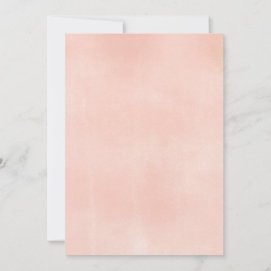 Invitation d'anniversaire de Swan rose et or (Dos)