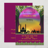 Invitation d'anniversaire de sweet sixteen, 16ème, (Devant / Derrière)