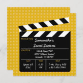 Invitation d'anniversaire de sweet sixteen de (Devant / Derrière)