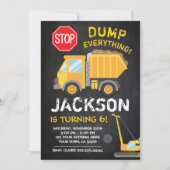 Invitation d'anniversaire de tableau de (Devant)