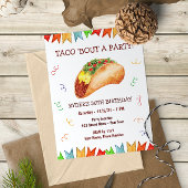 Invitation d'anniversaire de Taco