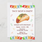 Invitation d'anniversaire de Taco (Devant)