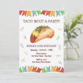 Invitation d'anniversaire de Taco (Debout devant)