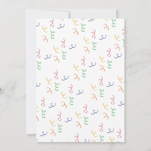 Invitation d'anniversaire de Taco (Dos)