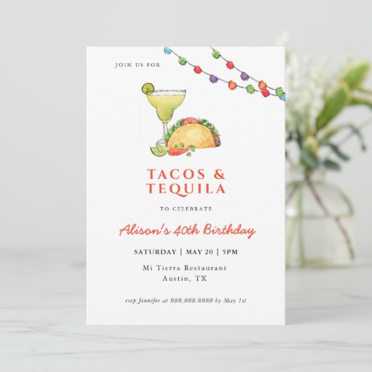 Invitation d'anniversaire de Taco & Tequila Margar (Debout devant)