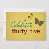 Invitation d'anniversaire de talon haut de (Dos)