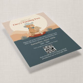 Invitation d'anniversaire de Teddy Bear Cowboy Sad