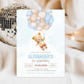 Invitation d'anniversaire de Teddy Bear pour le pr