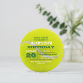 Invitation d'anniversaire de tennis (Debout devant)