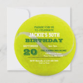 Invitation d'anniversaire de tennis (Devant)