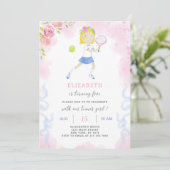 Invitation d'anniversaire de tennis (Debout devant)