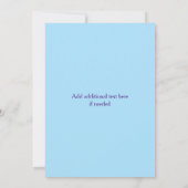 Invitation d'anniversaire de terre de sucrerie (Dos)