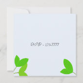 Invitation d'anniversaire de Tortue Verte (Dos)