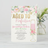 INVITATION D'ANNIVERSAIRE DE TOUT ÂGE - Vieilli à (Debout devant)
