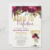 INVITATION D'ANNIVERSAIRE DE TOUT ÂGE - Vieilli à  (Devant)