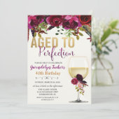 INVITATION D'ANNIVERSAIRE DE TOUT ÂGE - Vieilli à  (Debout devant)