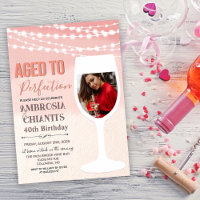 INVITATION D'ANNIVERSAIRE DE TOUT ÂGE - Vieilli à