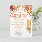 INVITATION D'ANNIVERSAIRE DE TOUT ÂGE - Vieilli à (Debout devant)