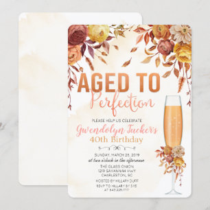 INVITATION D'ANNIVERSAIRE DE TOUT ÂGE - Vieilli à