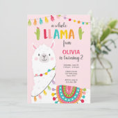 Invitation d'anniversaire de toute la Llama Fun Fu (Debout devant)