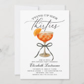 Invitation d'anniversaire de trente ans avec Apero (Devant)