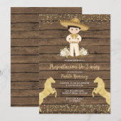 Invitation d'anniversaire de trois ans garçon (Devant / Derrière)
