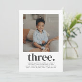 Invitation d'anniversaire de trois Carrés (Debout devant)